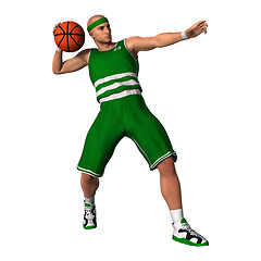 Image showing Basketball Player with Ball