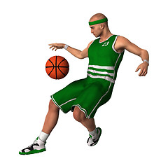 Image showing Basketball Player with Ball
