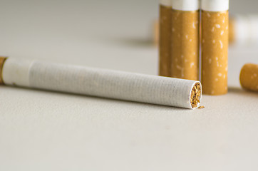 Image showing four cigarettes