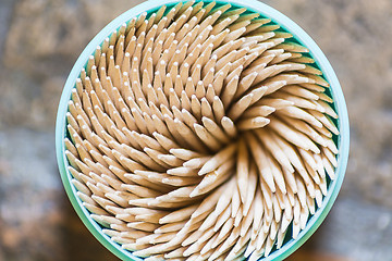 Image showing Toothpicks in a box