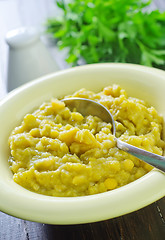 Image showing mashed mung beans