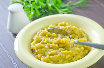 Image showing mashed mung beans