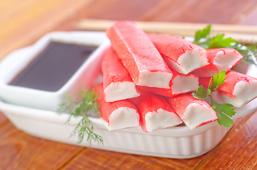 Image showing crab sticks