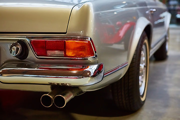 Image showing Closeup of the tail light