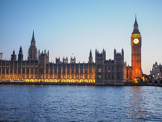 Image showing Houses of Parliament in London