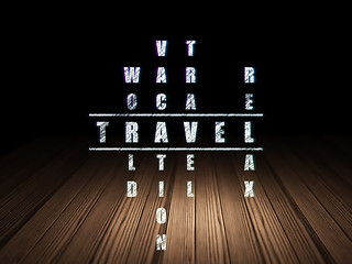 Image showing Travel concept: Travel in Crossword Puzzle