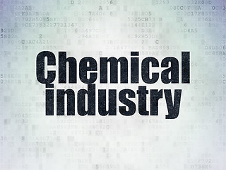 Image showing Manufacuring concept: Chemical Industry on Digital Paper background