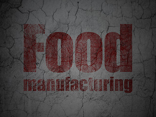 Image showing Industry concept: Food Manufacturing on grunge wall background