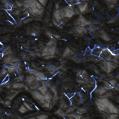 Image showing seamless stone texture blue glow