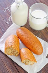 Image showing milk and bread