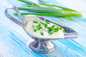 Image showing sour cream with onion