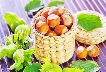 Image showing hazelnuts