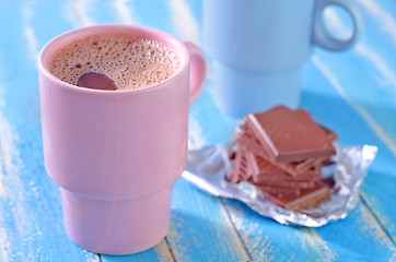 Image showing cocoa drink with chocolate