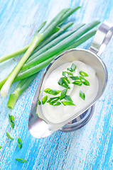 Image showing sour cream with onion