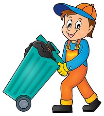 Image showing Garbage collector theme image 1