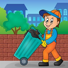 Image showing Garbage collector theme image 2