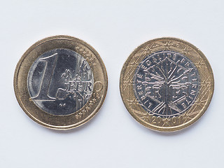 Image showing French 1 Euro coin