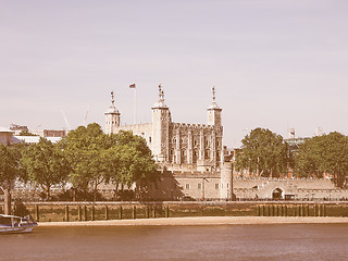 Image showing Retro looking Tower of London