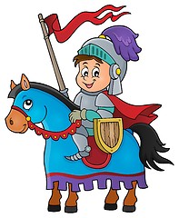 Image showing Knight on horse theme image 1