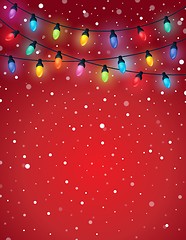 Image showing Christmas lights theme image 5