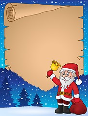 Image showing Santa Claus with bell theme parchment 2
