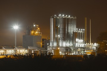 Image showing Refinery at Night