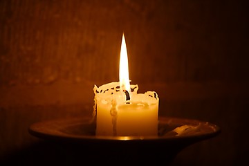 Image showing Candle on Fire