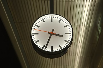 Image showing Clock at a Station