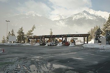 Image showing Toll road entrance