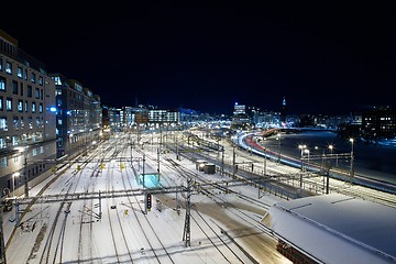 Image showing Railway Station in Winter