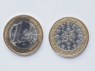 Image showing Portuguese 1 Euro coin