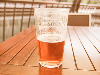 Image showing Retro looking Beer drink