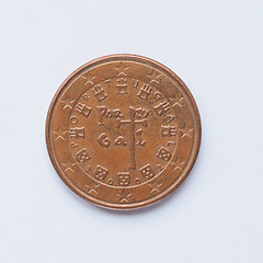 Image showing Portuguese 5 cent coin