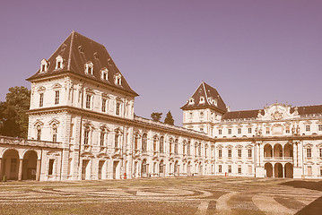 Image showing Retro looking Castello del Valentino in Turin