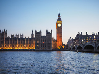 Image showing Houses of Parliament in London