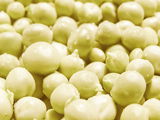 Image showing Retro looking Peas picture