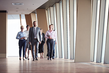 Image showing business people group walking