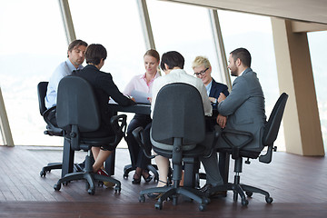 Image showing business people group on meeting at office