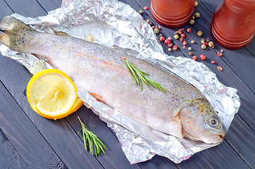 Image showing raw fish