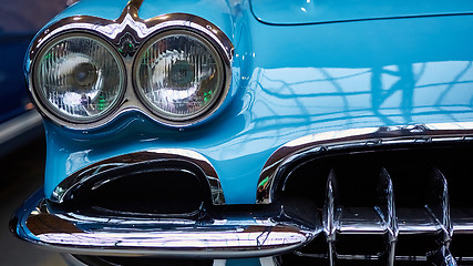 Image showing Detail of classic car. 