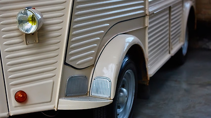 Image showing Detail of classic car.