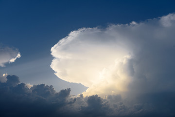 Image showing Storm rises above in the sky