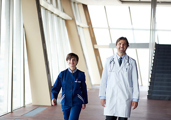 Image showing doctors team walking