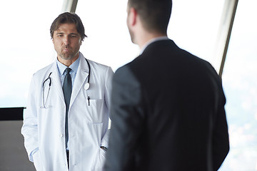 Image showing doctor handshake with a patient