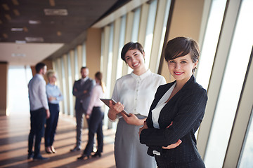 Image showing business people group, females as team leaders