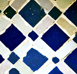 Image showing abstract morocco in africa  tile the colorated pavement   backgr