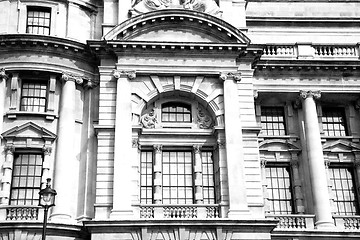 Image showing exterior old architecture in england london europe wall and hist