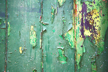 Image showing green   abstract wood in englan   background