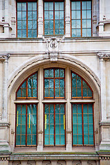 Image showing old construction in   wall  window 