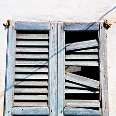 Image showing in europe italy milan old architecture and venetian blind wall